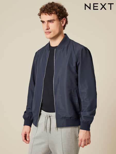 Blue Shower Resistant Bomber Jacket (444205) | £40