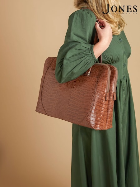 Jones Bootmaker Wynter Croc Leather Shoulder Bag (AC4442) | £140