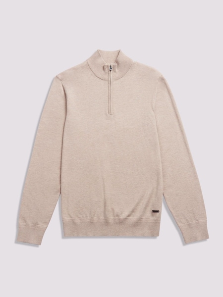 Duchamp Dark Grey Duchamp Quarter Zip Funnel Neck Black Jumper (AK6481) | £99