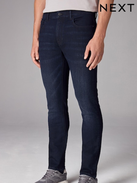 Blue Deep Skinny Fit Comfort Stretch Jeans (B12790) | £30