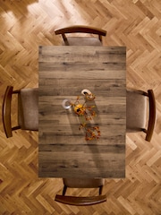 Dark Bronx '2 to 4 Seater Foldable Extending Dining Table - Image 3 of 9
