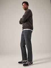 Grey Charcoal Single Slim Fit Classic Stretch Jeans - Image 3 of 11